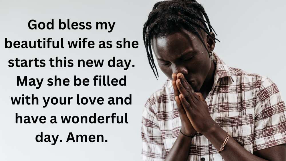 good morning prayer message for my lovely wife