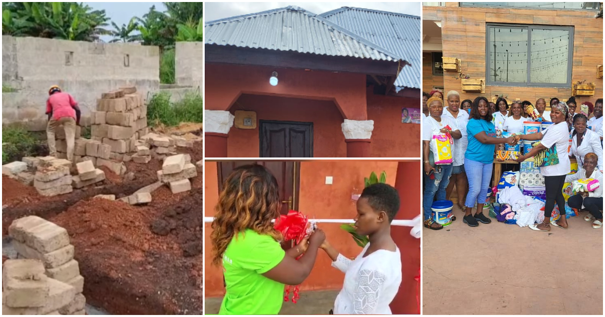 Visually impaired Maame Serwaa gets a new house.