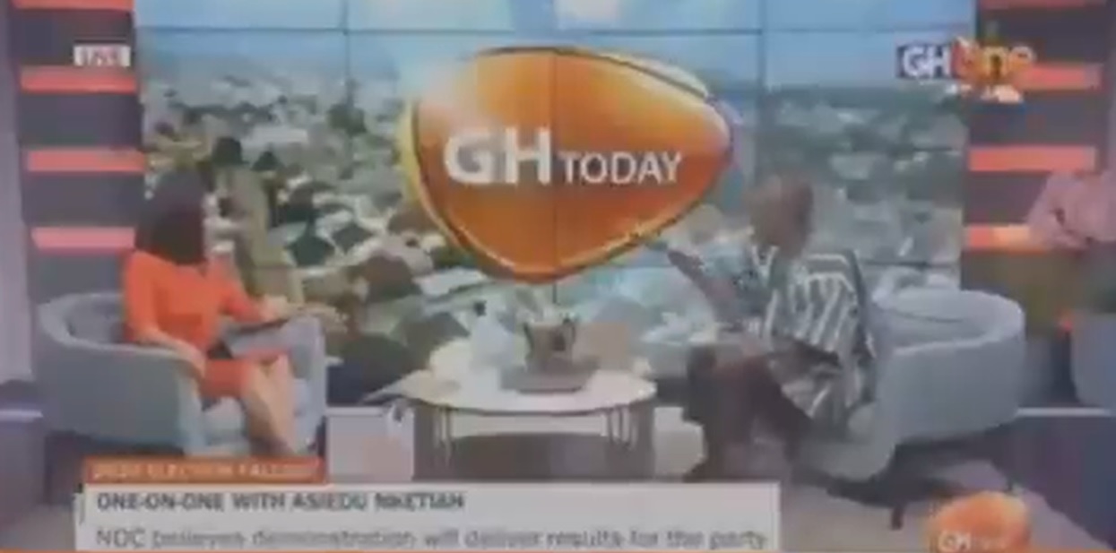 Asiedu Nketiah "roasts" GhOne's Serwah Amihere on live TV