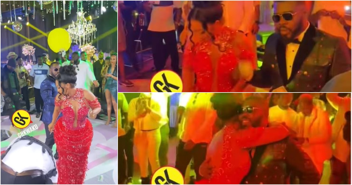 Video: Hajia 4Reall Splashed With Dollars By Alleged 'Boyfriend' At Birthday Party, Ghanaians React
