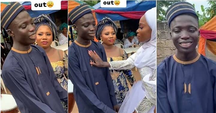 Boy cries on sister's wedding day, wedding, siblings love