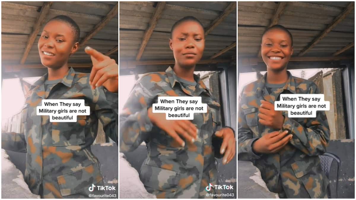 "Can I be your friend?" Female soldier shows off beautiful face in video, many people praise her