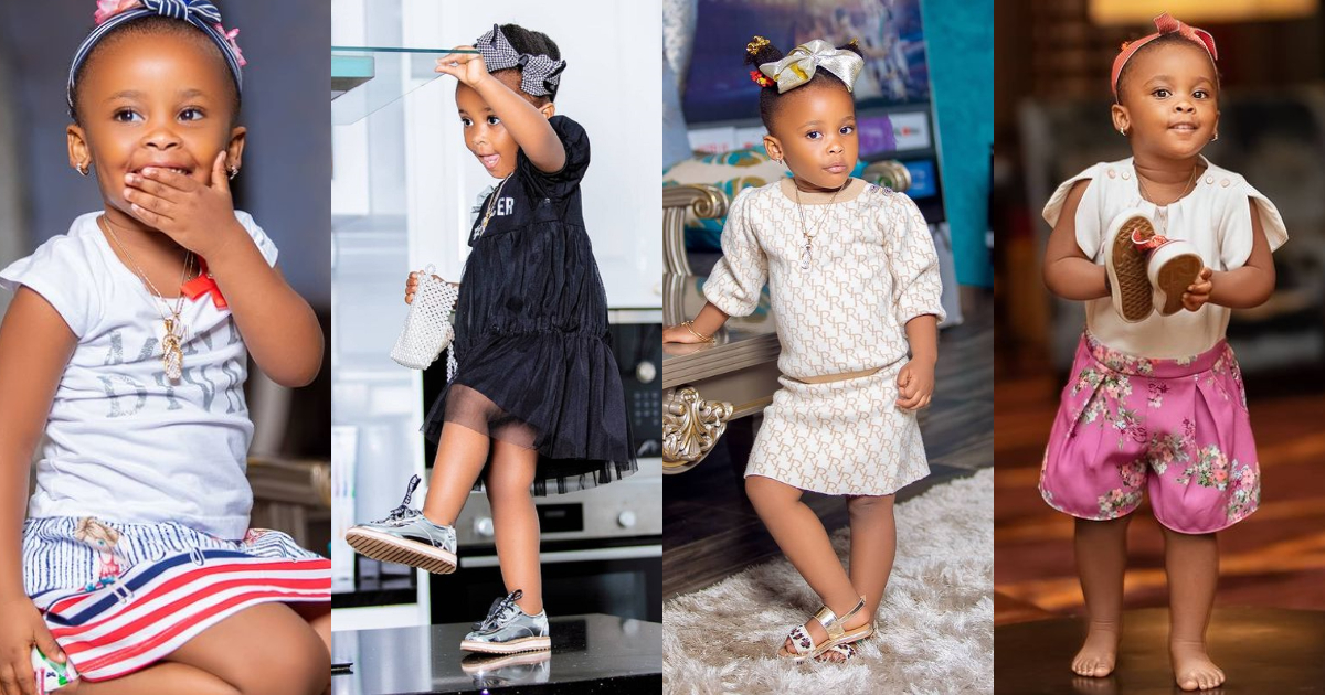 10 Beautiful Photos of McBrown’s Daughter Baby Maxin as she Turns 3 in February 2022