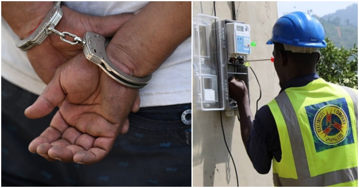Two Chinese nationals arrested for power theft.
