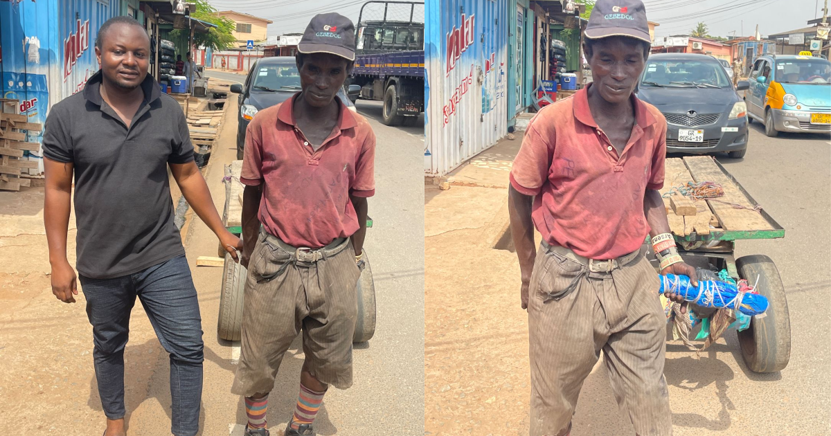 Elderly Ghanaian citizen who works as a truck driver in need of clothes for Christmas