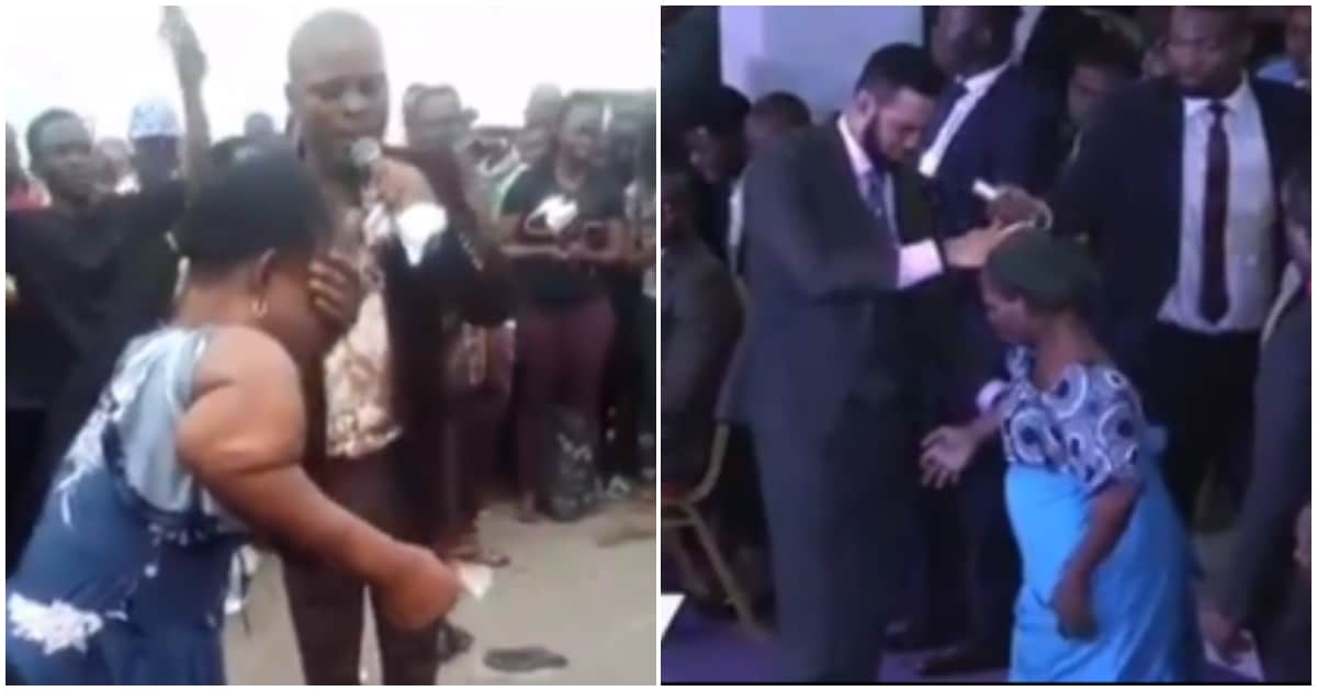 Audio Miracle: 4 different Nigerian pastors take advantage of lady for same miracle (photos)