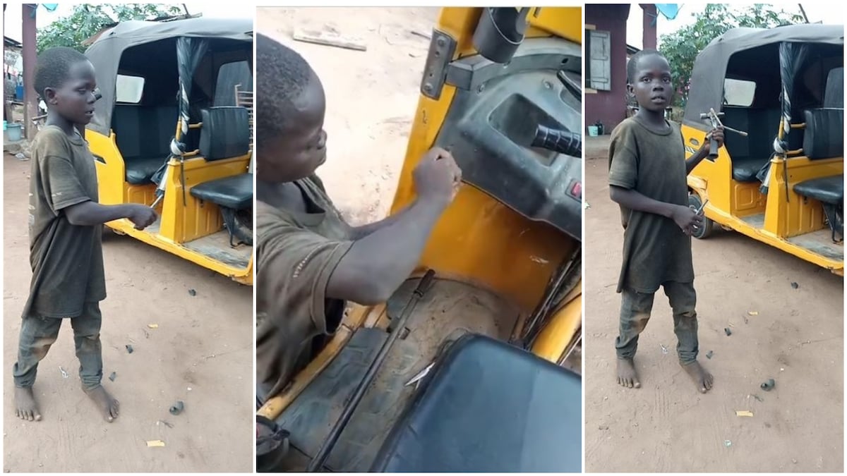 Small boy who could not go to school because his parents died asks for help