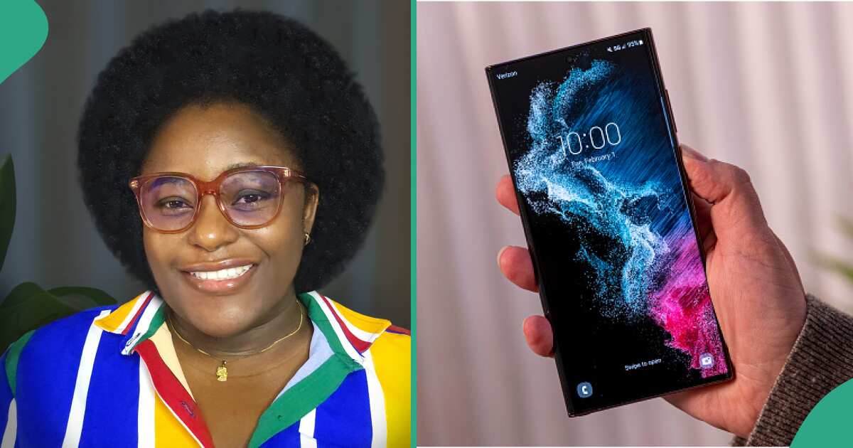 Lady spends N310k to fix her Samsung S22 Ultra phone screen, cries out