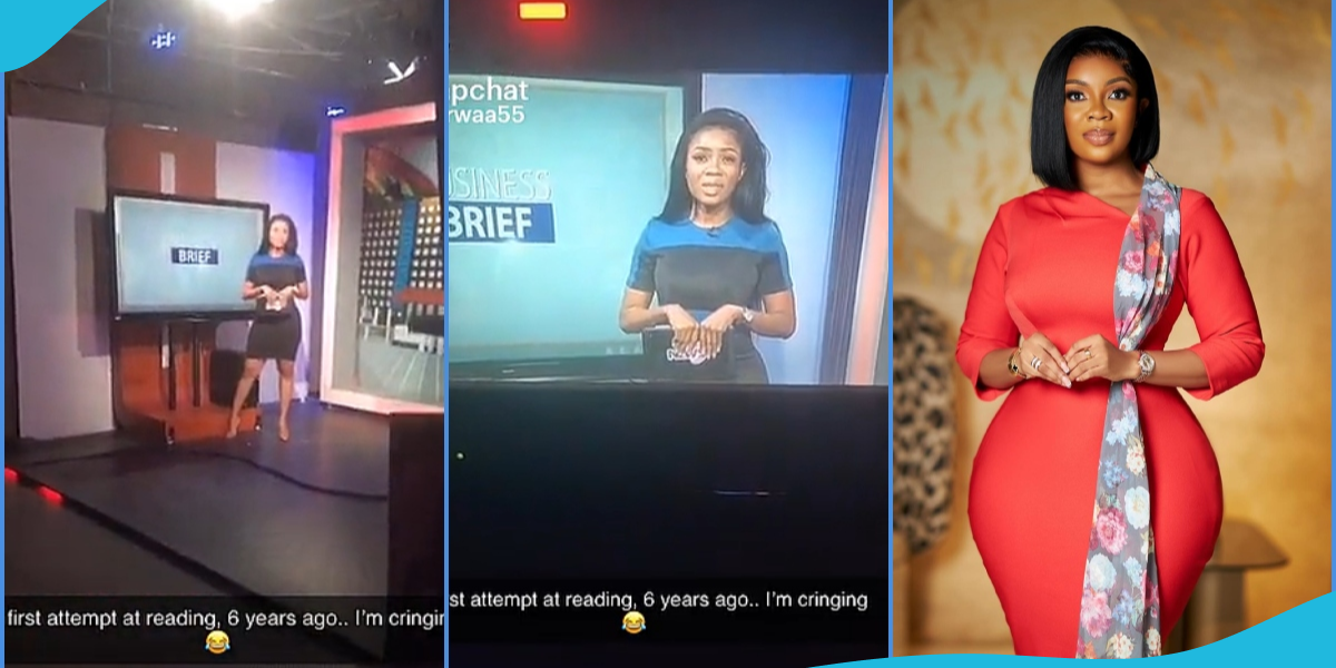 Throwback vid of Serwaa Amihere looking skinny as she reads news for the first time goes viral