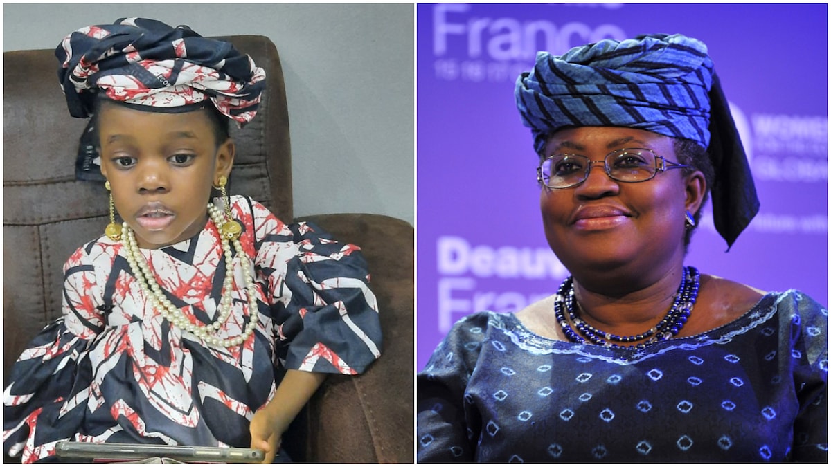 Baby dresses like Okonjo Iweala