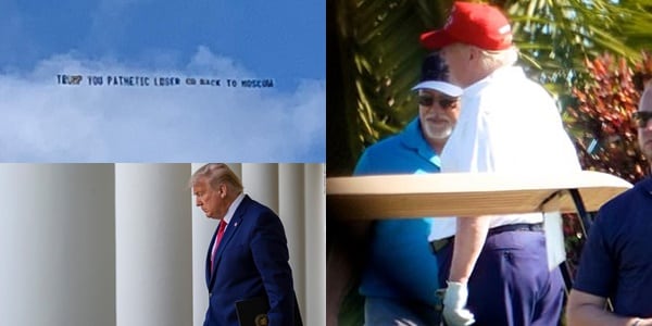 This is what Trump is spotted doing after living White House amid more criticism