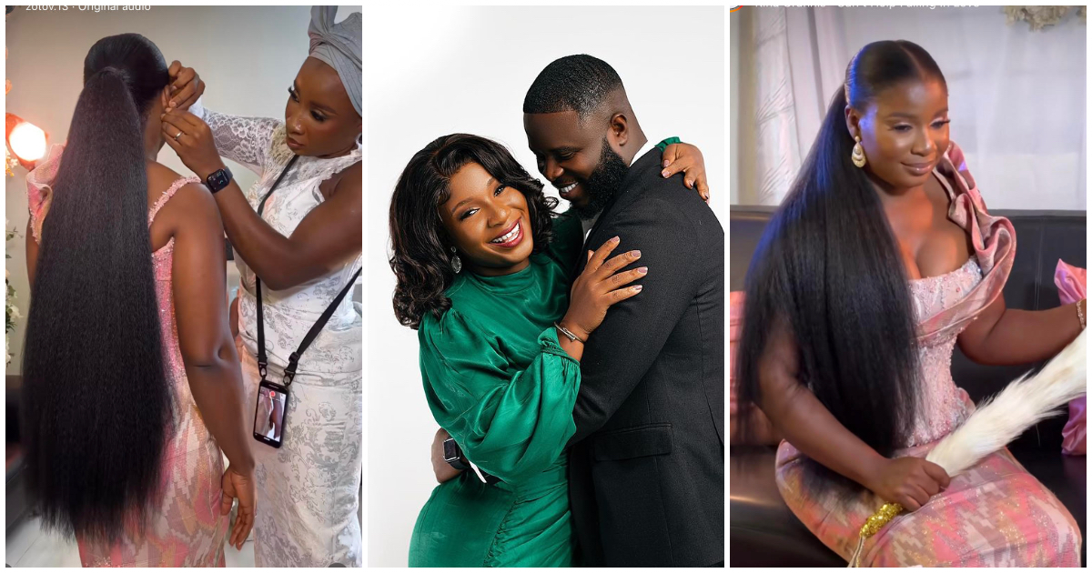 Naa Ashorkor: The Beautiful Lookalike Sister Of Ghanaian Actress Marries In A Beautiful Ceremony