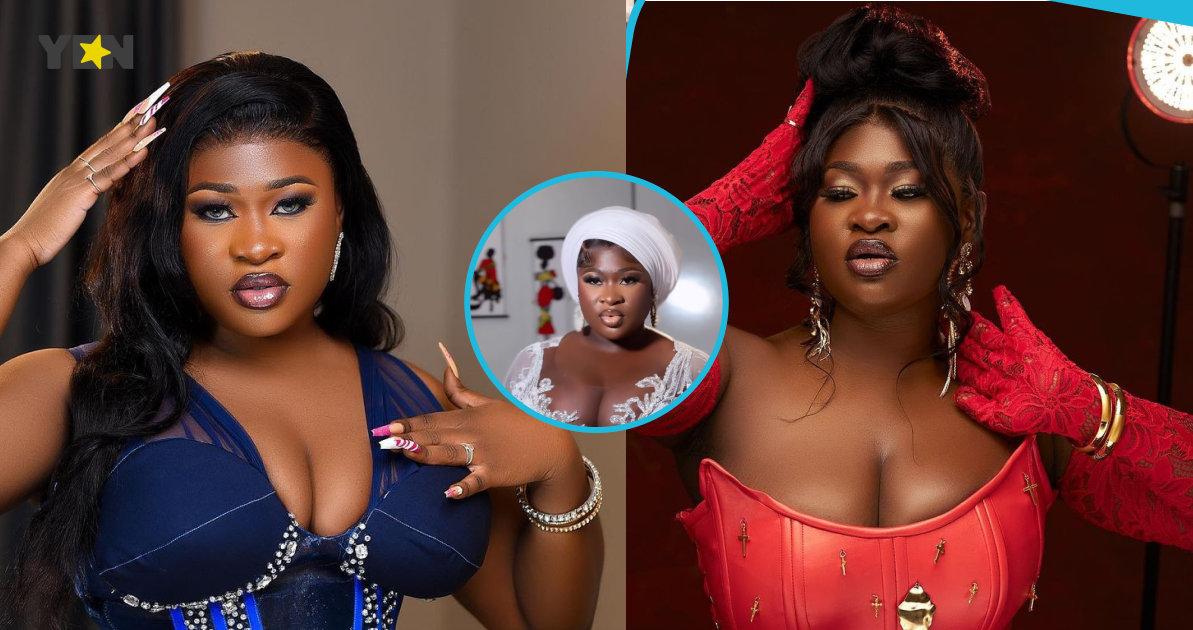Bisa Kdei's wedding: Sista Afia goes viral as she slays like the bride in a magnificent white dress