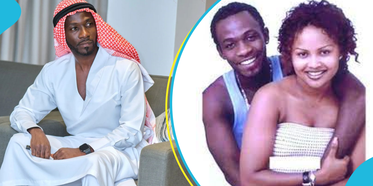 Okyeame Kwame said he did not break Nana Ama McBrown's heart. admits on Facebook