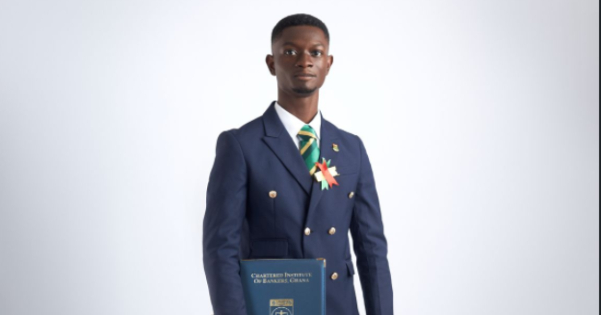 Ghanaian man shares his story as he becomes a Chartered Banker