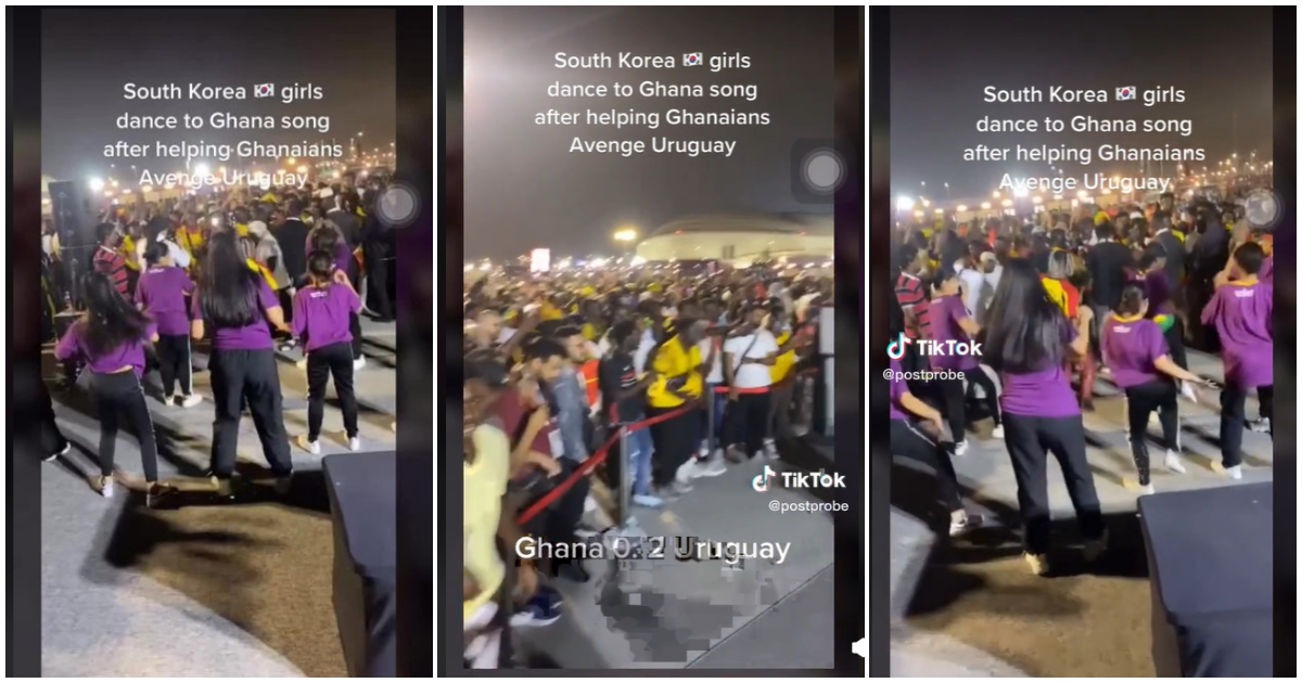 Ghana Vs Uruguay: South Koreans jubilate with Ghanaians with GH songs at FIFA World Cup, video sparks massive reactions
