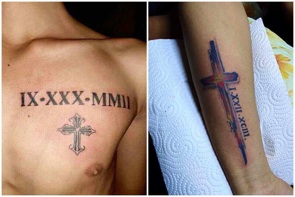 Roman numerals tattoo