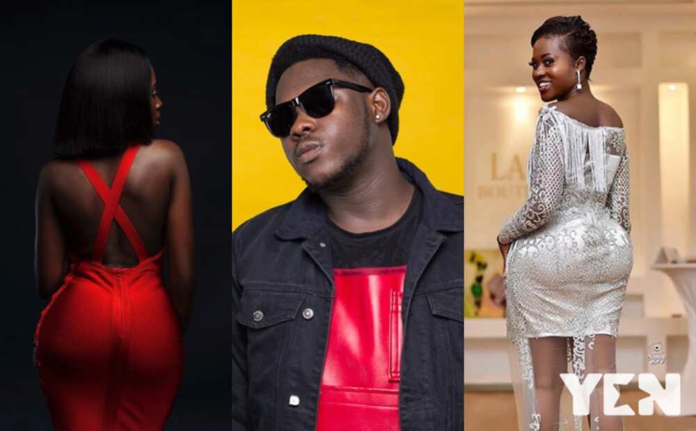 Fella Makafui: Medikal Inspects his wife’s back in new Video; Okyeame Kwame, Others React