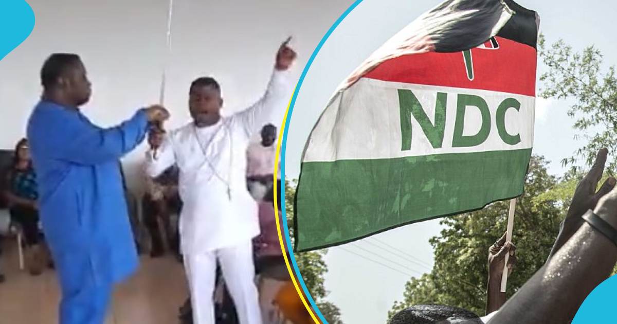 “May I die and my firstborn also die”: Elvis Afriyie Ankrah leads NDC members seen swearing oath to party