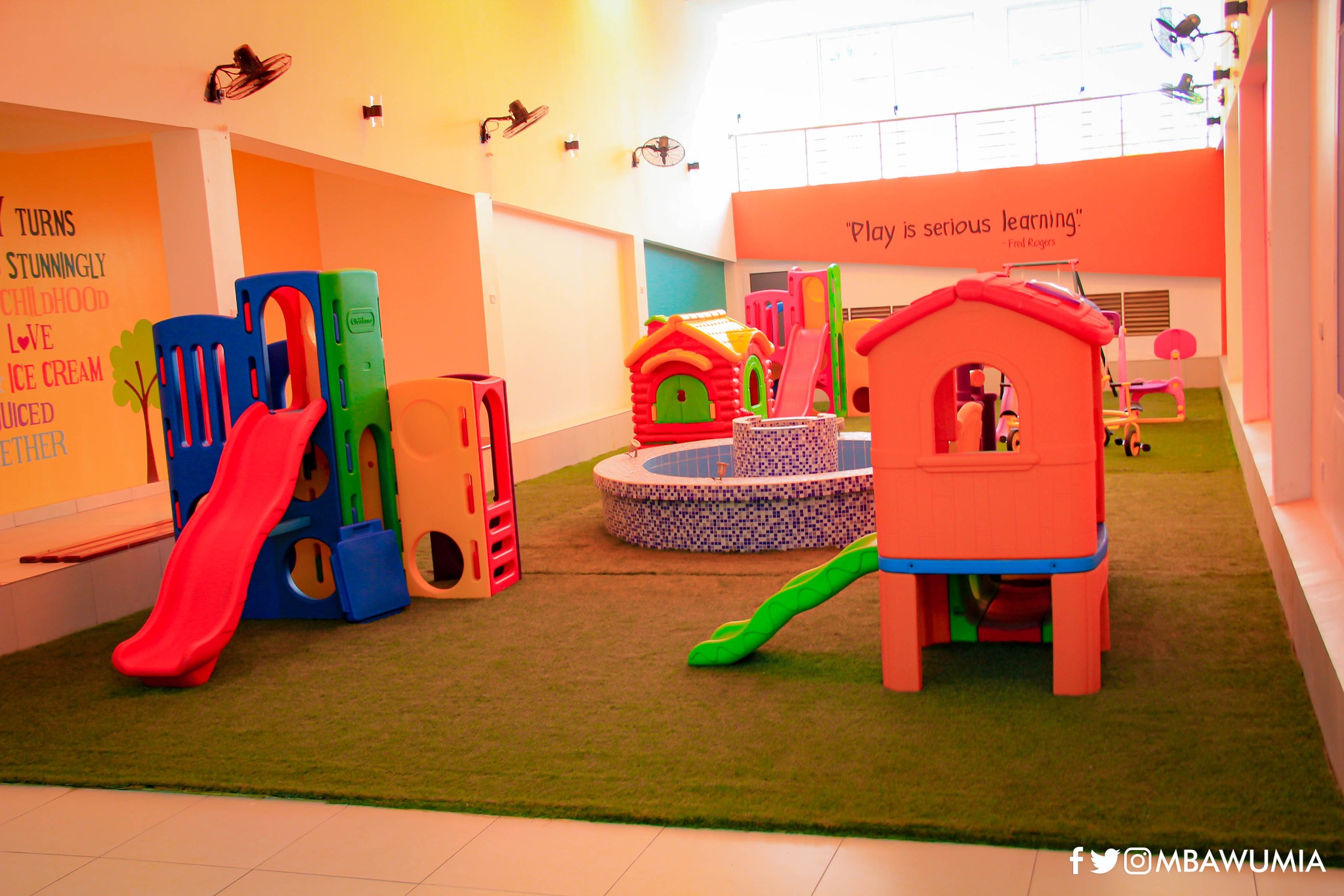 The National Children's Bank has a children's playground