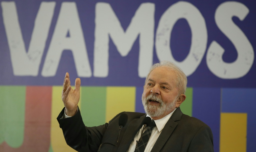 Lula at a news conference with international media in Sao Paulo on August 22
