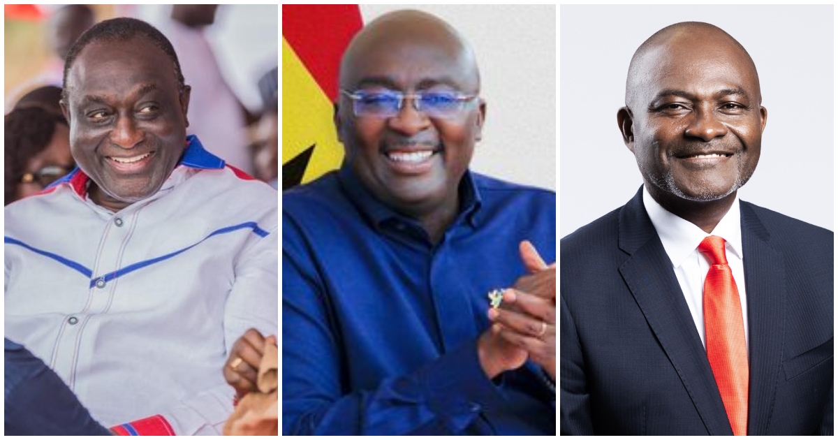 Alan Kyerematen, Dr Bawumia and Ken Agyapong are in the three main contenders of the NPP flagbearer race.