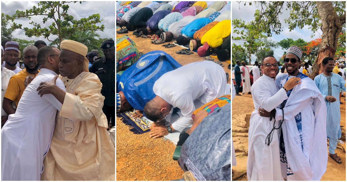 Father Attitson joined Muslims for prayers in Asamankese