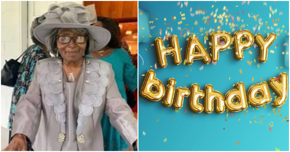 African-American woman with 6 adult kids and 10 grandchildren celebrate her 105th birthday