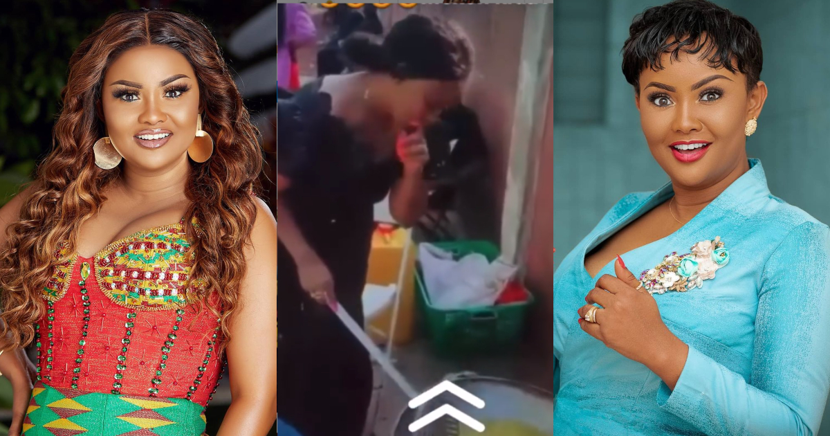 Nana Ama McBrown helps to cook at funeral in new video
