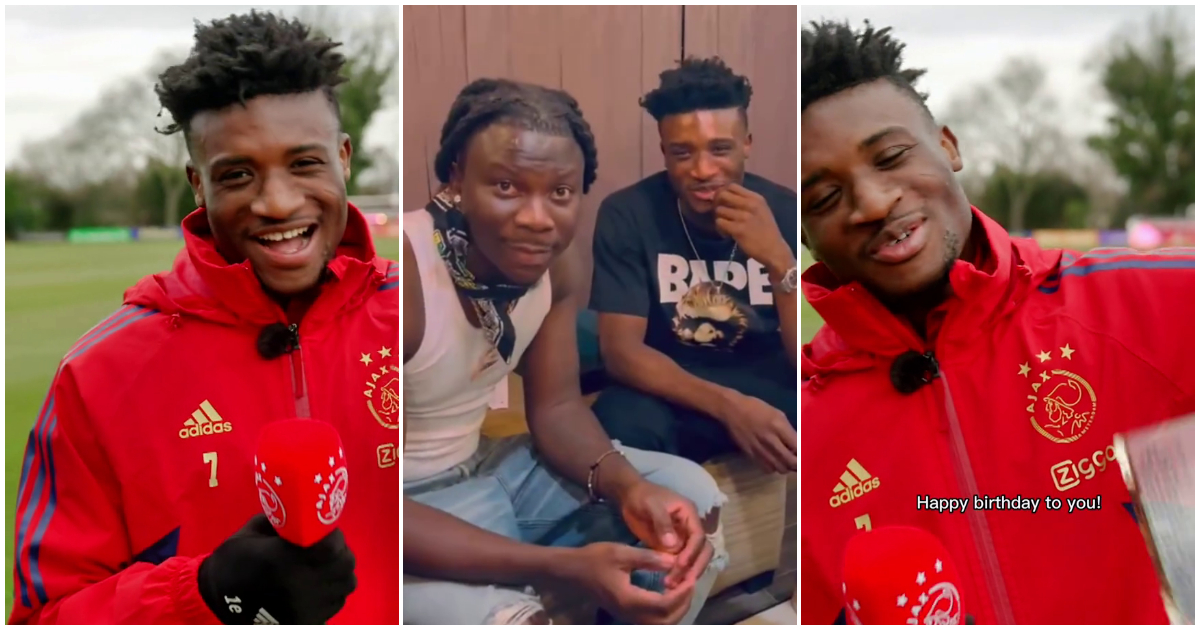 Mohammed Kudus sings a birthday song for Stonebwoy.