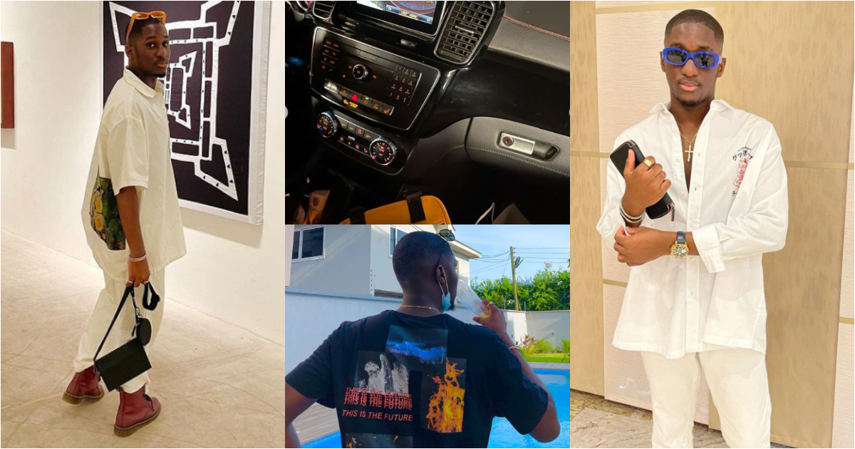 Saahene Osei: Despite's Fresh Son Drops 10 Photos Showing off Luxury Car in Beautiful House with Swimming Pool