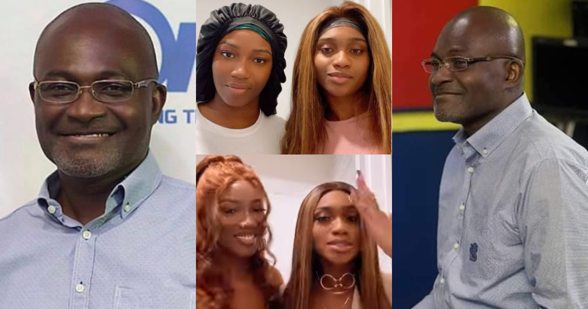 Ken Agyapong's Daughters Show Off Their Natural Beauty in No-Makeup Video; Fans Scream Wow