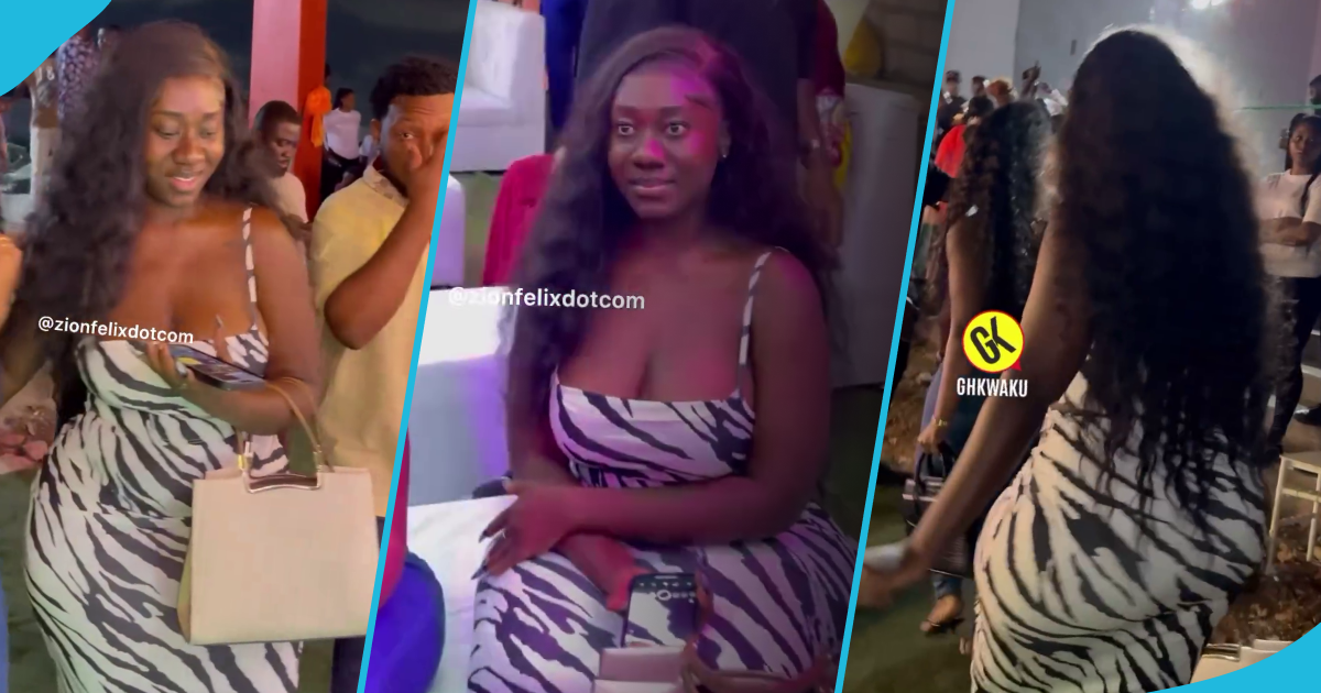 Hajia Bintu causes commotion online with massive curves as she walks in video