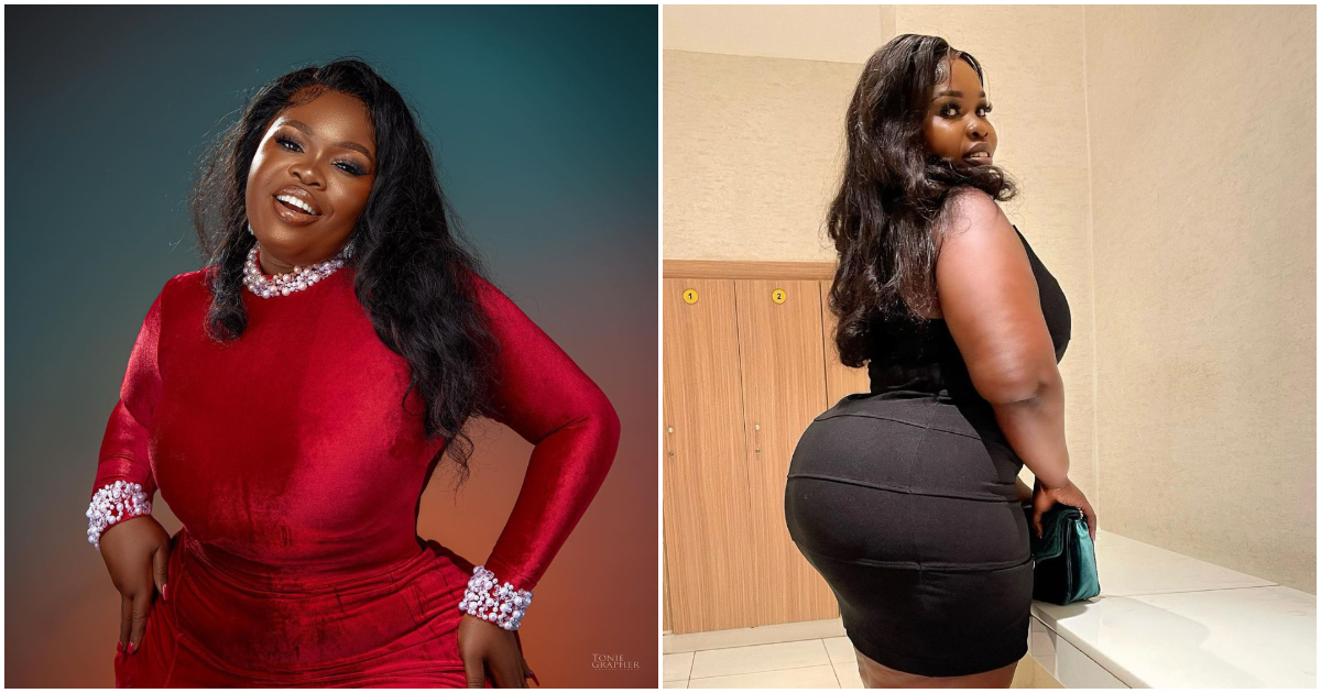 Abigail Of Date Rush: Stunning Plus-size Model With Curves Like Hajia Bintu Looks Gorgeous In Stunning Dresses