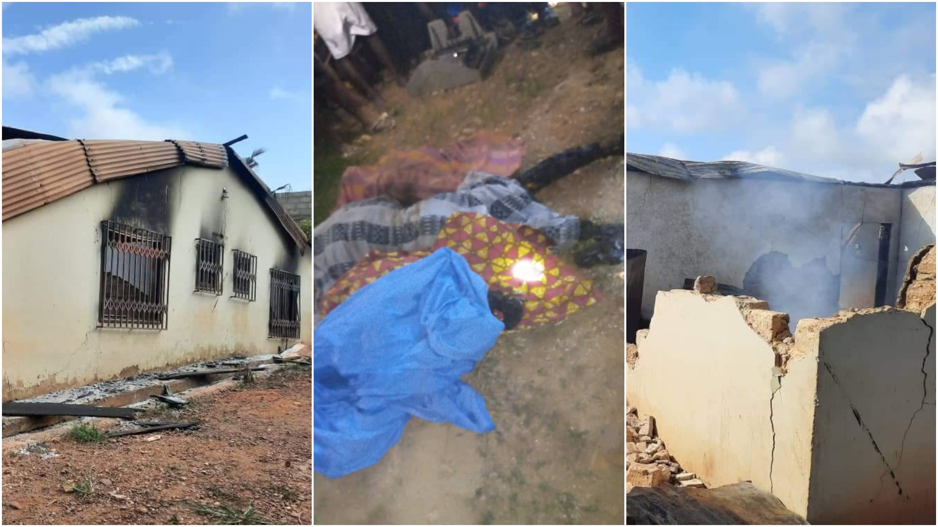 Ashanti Region: Family of four burnt to death in fire outbreak