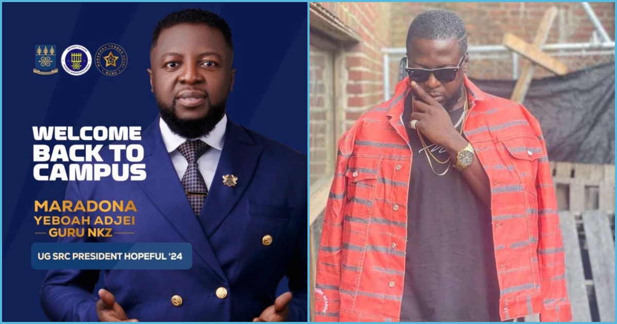 Netizens confused as Guru announces decision to contest UG SRC presidency: "What happened to music?"