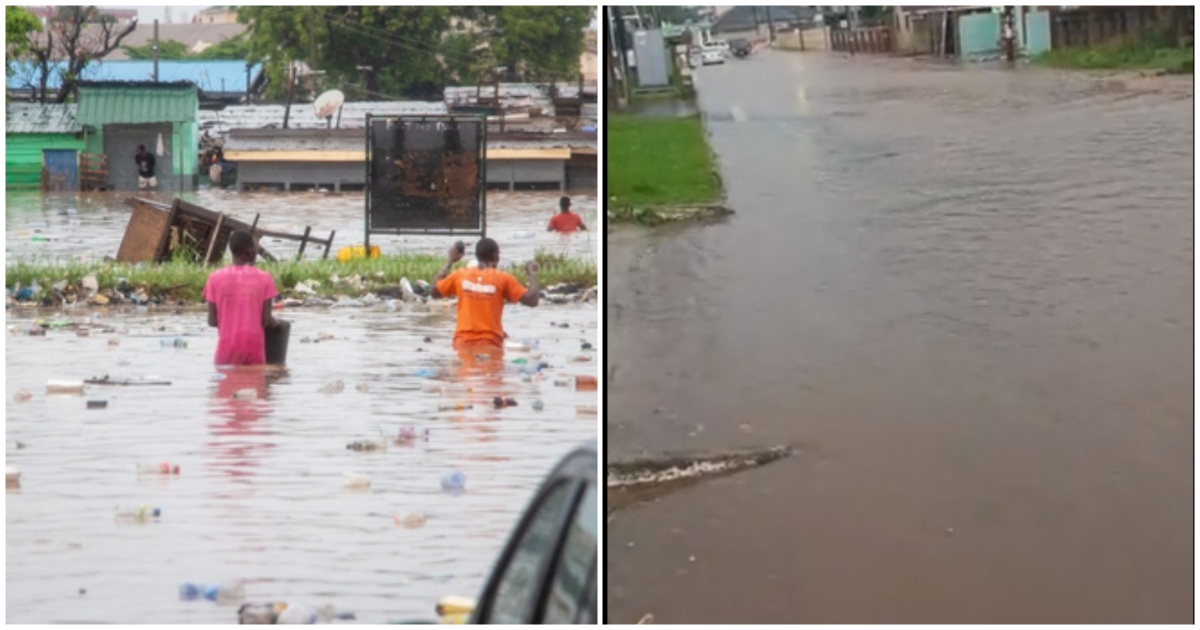 Floods inundate Accra residents after Tuesday’s rains, see photos and videos