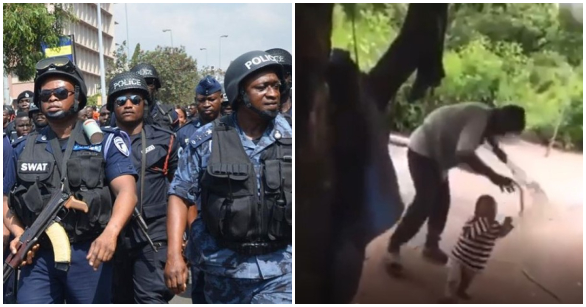 Toddler flogging video: Police arrest man captured assaulting baby in Oti Region