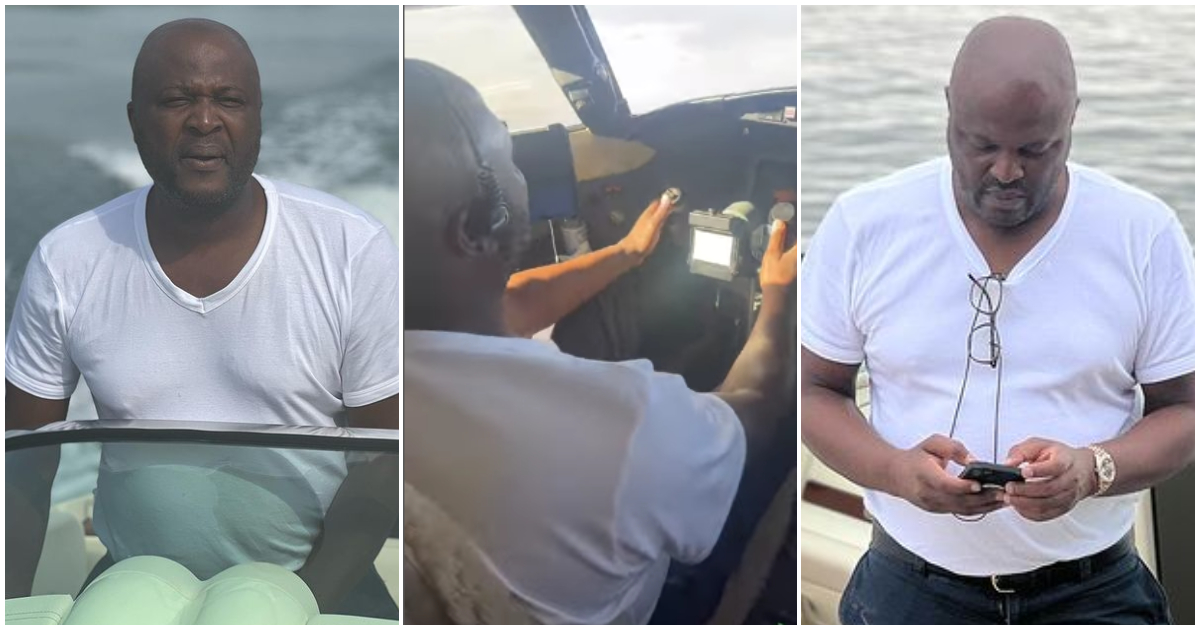 Tell us what you no fit do: Video of business mogul Ibrahim Mahama flying an aircraft earns him admiration