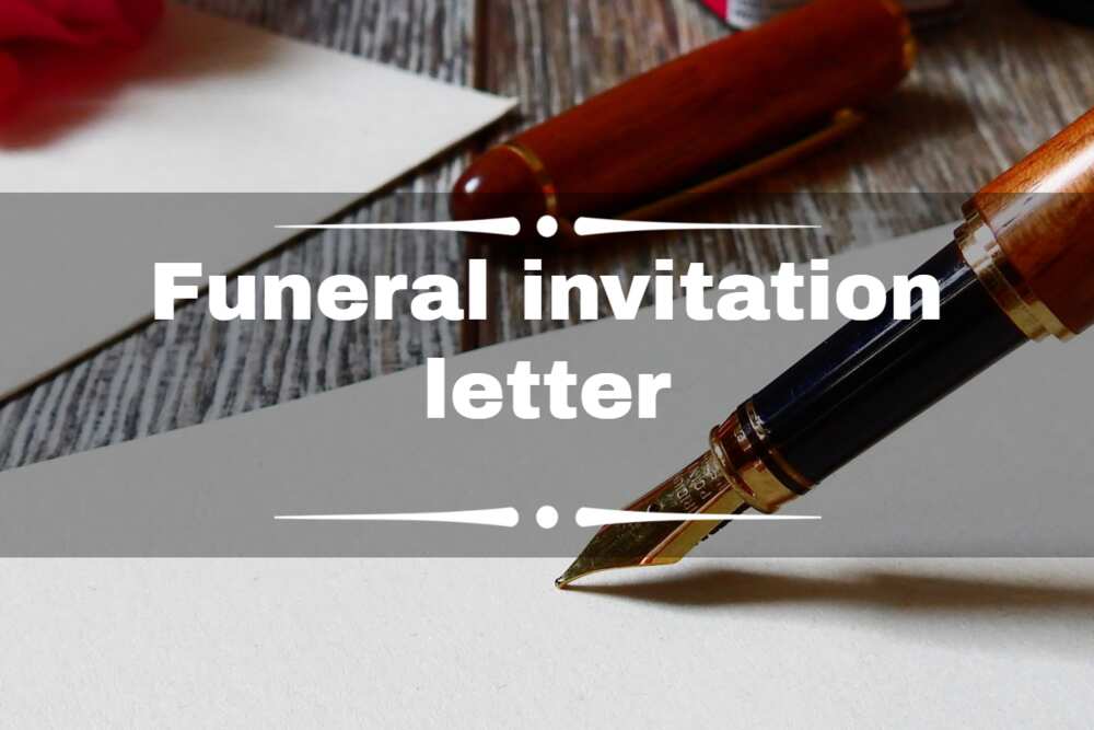 funeral invitation letter