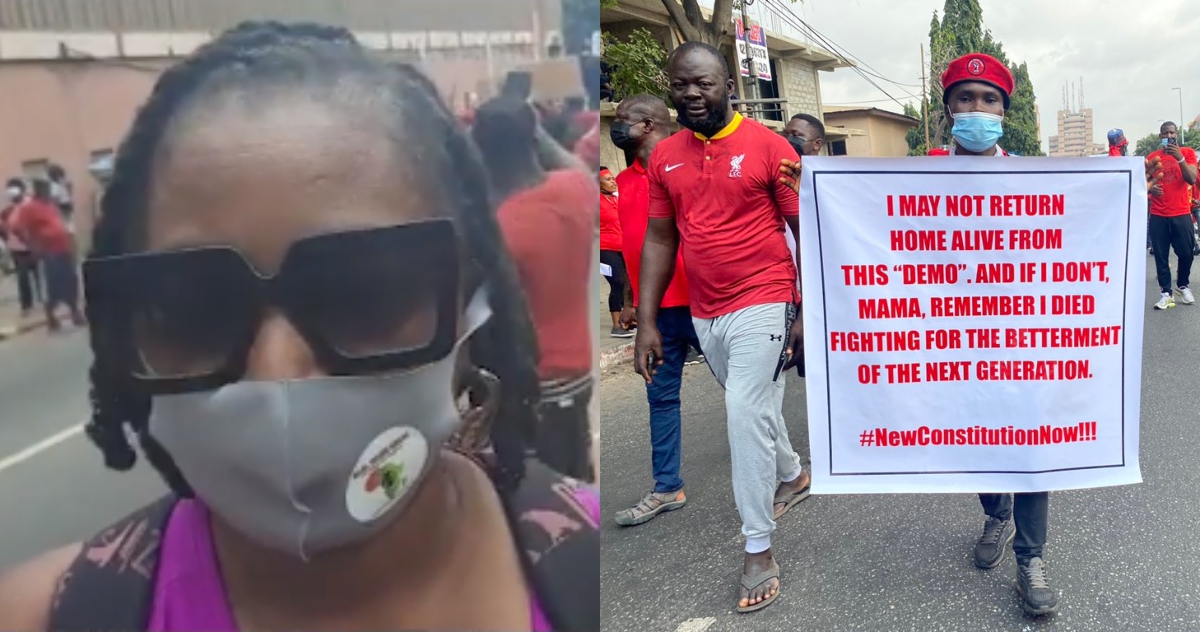 Monica Yudsy: American lady who Moved to Ghana Joins FixTheCountry Protest in Video