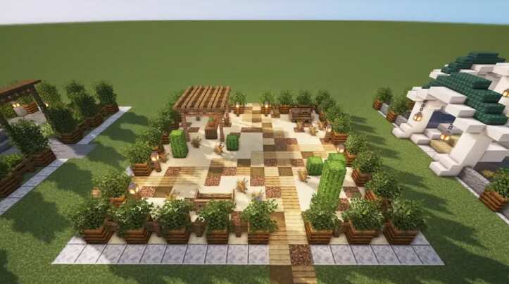 easy Minecraft garden ideas