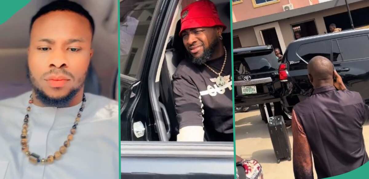 "He too fresh": Nigerian man overjoyed to find Davido in his rented apartment, viral video melts hearts