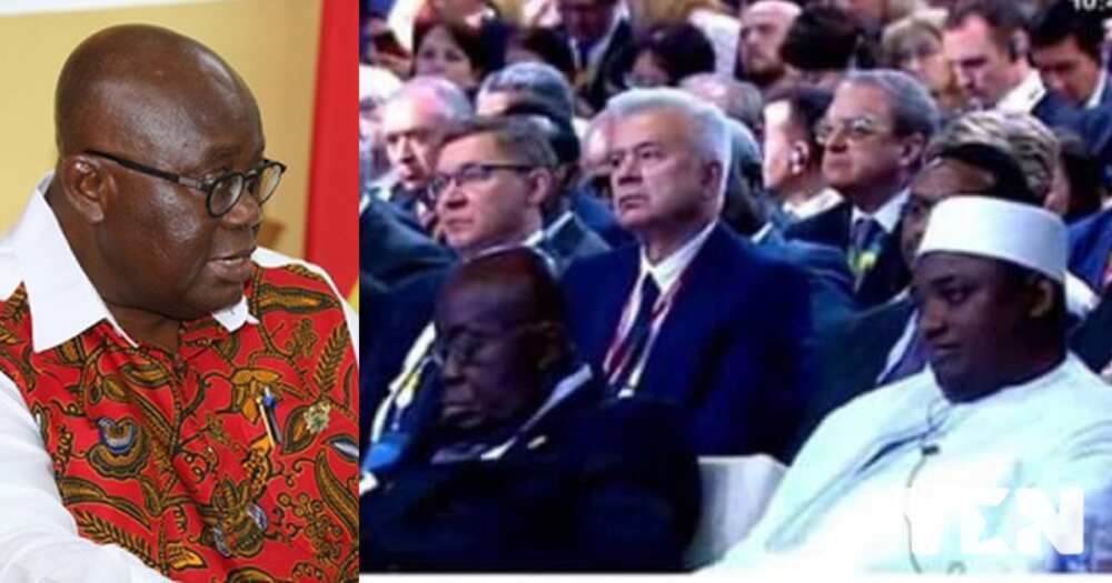 Akufo-Addo: Ghanaians accuse the president of sleeping at Russia-Africa summit (video)
