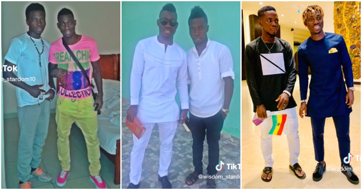 Photos of a young man and the late Christian Atsu.