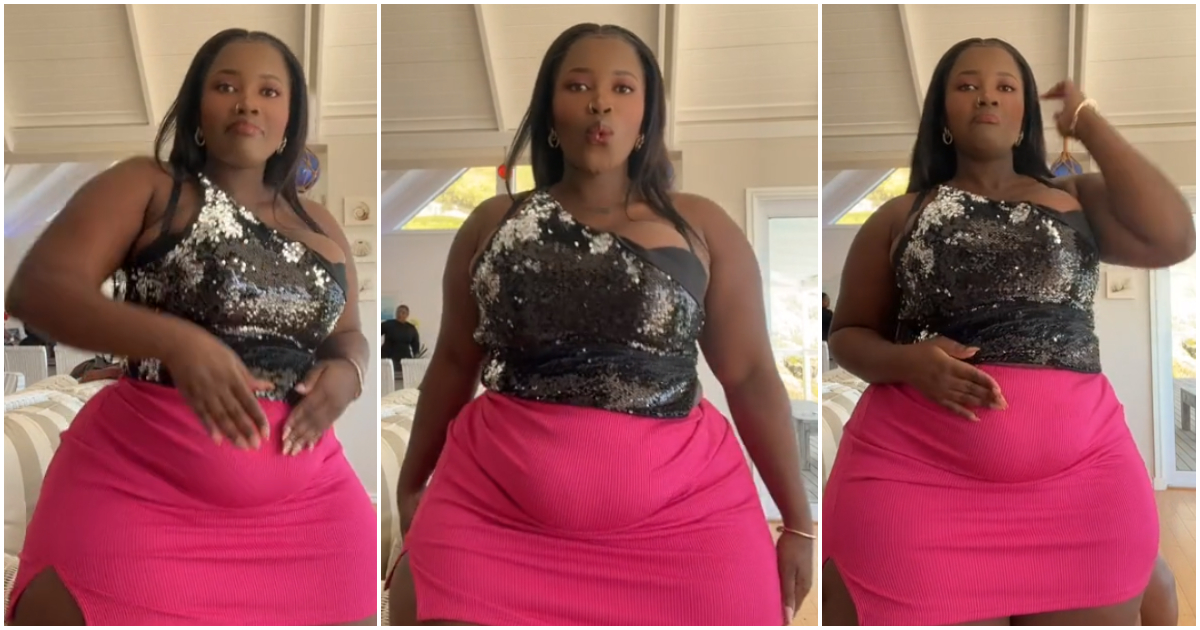 Plus-size lady dances to "Yahyuppiyah" in TikTok video with over 1m views, netizens drool: "Perfect body"