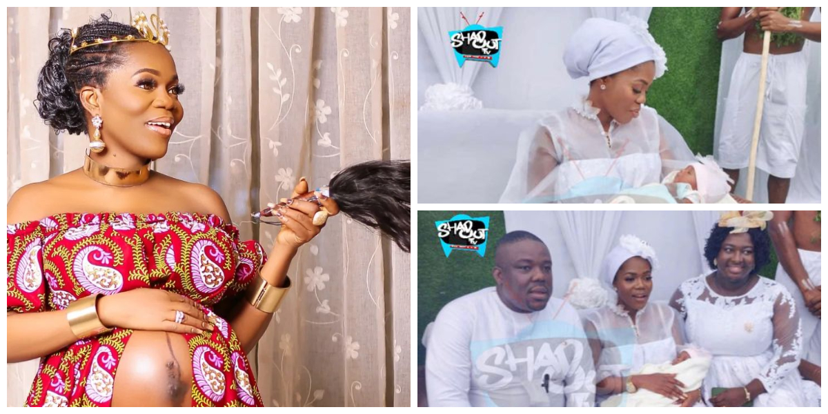 Mzbel names daughter in private ceremony, leaked photos capture traditionalists present