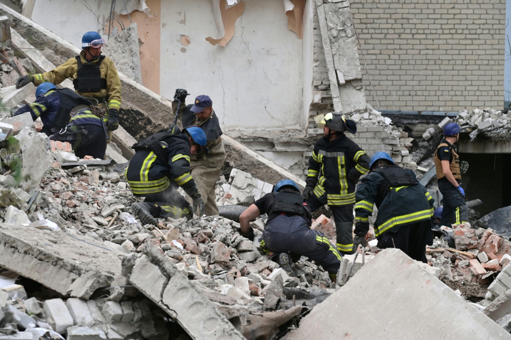 Thirty people were thought to have been trapped under the rubble