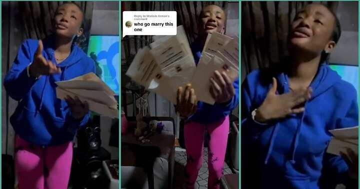 Lady shows off wedding invitation card after being trolled that she won't get married