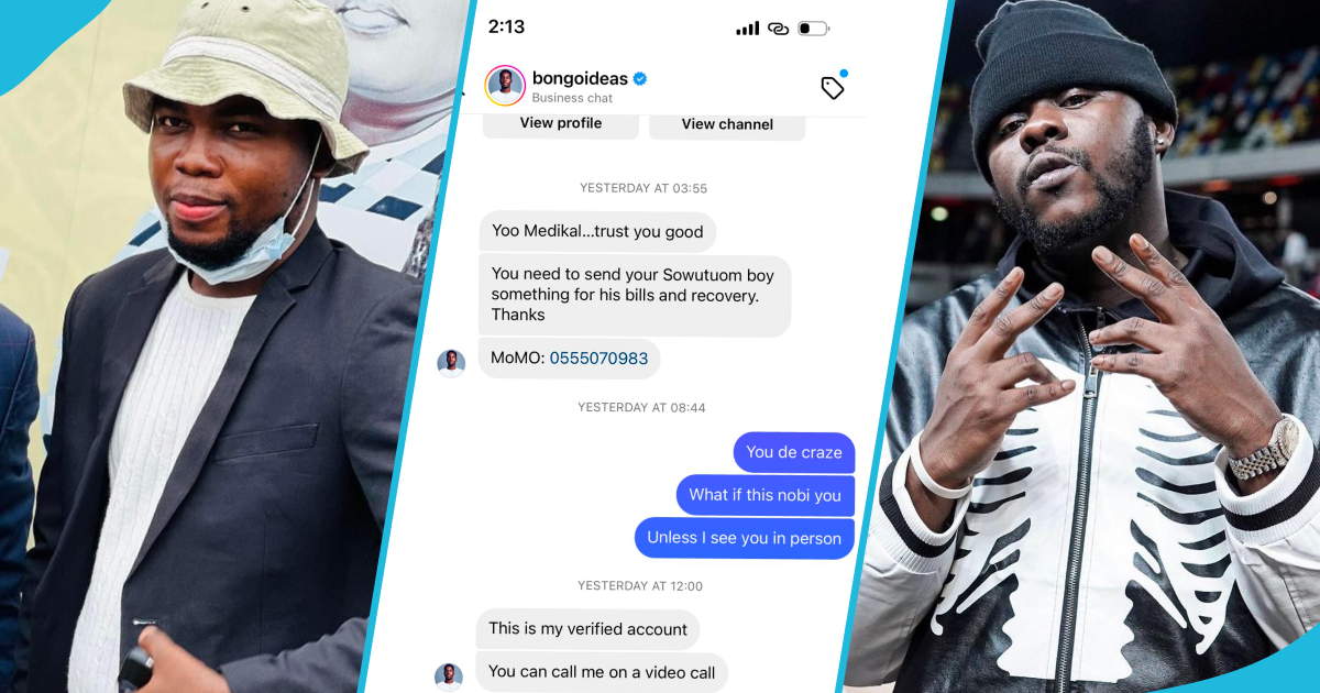Medikal drops private messages of Bongo Ideas begging him for money to pay bills and for his recovery